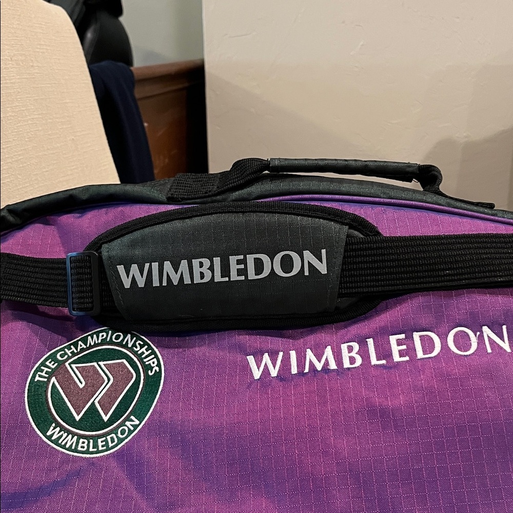 Wimbledon Vintage Tennis Racket Case & Oversize 4 5/8 Grip Sabre Racket - Picture 5 of 16